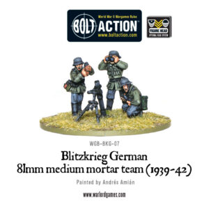 Blitzkrieg German 81MM Mortar Team